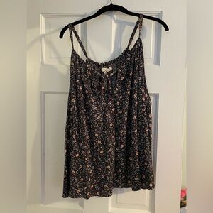 Grey Floral Festi Keyhole Tank